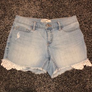 Abercrombie Kids MIDI Short Girls Size 11/12 lace